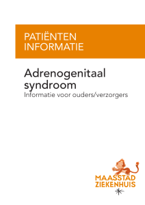 Adrenogenitaal syndroom - Informatie voor ouders/verzorgers