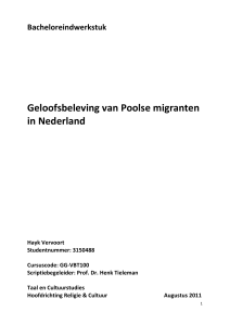 Geloofsbeleving van Poolse migranten in Nederland