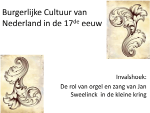 Burgelijke Cultuur van Nederland in de 17de eeuw
