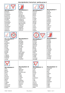 Woordpakketten Taalverhaal spelling groep 5 d