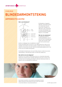 Blindedarmontsteking - Jeroen Bosch Ziekenhuis