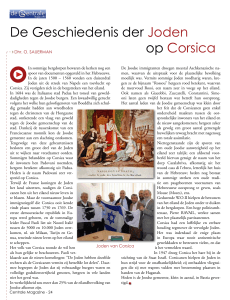 De Geschiedenis der Joden op Corsica