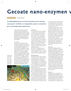 Gecoate nano-enzymen verhogen ef - Wageningen UR E
