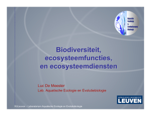 Biodiversiteit, ecosysteemfuncties, en ecosysteemdiensten