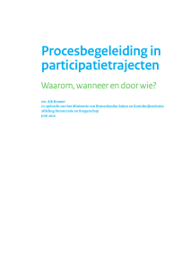 Procesbegeleiding in participatietrajecten