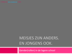 Gender in de lagere school