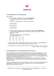 Page 1 De verdelingsdeling en de verhoudingsdeling Delen