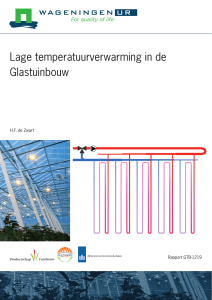 Lage temperatuurverwarming in de Glastuinbouw