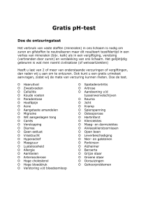 Het verbruik van vaste stoffen (mineralen) in ons lichaam is nodig