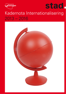 Kadernota Internationalisering 2013-2016