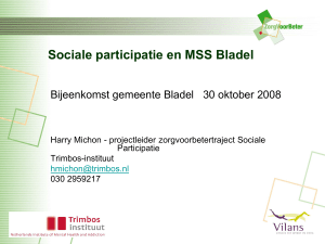 Sociale Participatie en MSS Bladel