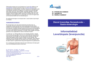 Informatieblad Leverbiopsie (leverpunctie) - Sint