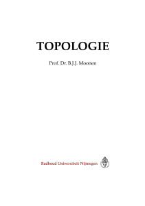 topologie - Wiskunde