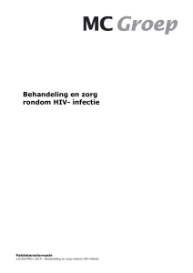 Behandeling en zorg rondom HIV- infectie