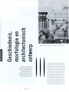 Geschiedenis, morfologie en architectonisch ontwerp