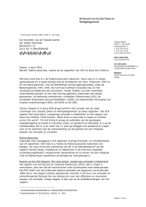 Brief SZW aan TK Rijksincassovisie 4 april 2016