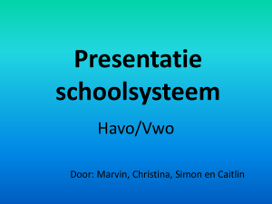Presentatie schoolsystemen