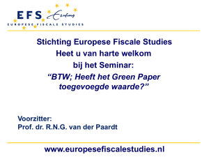 BTW - Europese Fiscale Studies