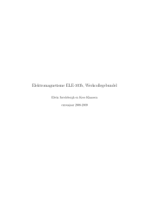 Elektromagnetisme ELE-103b, Werkcollegebundel