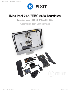iMac Intel 21.5 "EMC 2638 Teardown