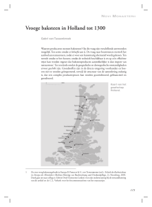 Vroege baksteen in Holland tot 1300