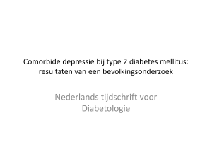 Comorbide depressie bij type 2 diabetes mellitus: resultaten van