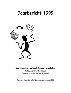 Jaarbericht 1999 - Rijksuniversiteit Groningen
