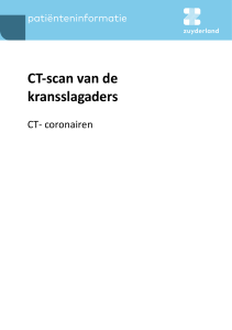 CT-scan van de kransslagaders