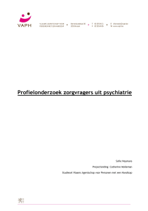 Profielonderzoek zorgvragers uit de psychiatrie
