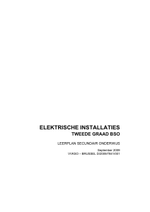 elektrische installaties - VVKSO - ICT