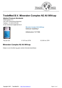 TradeMed B.V. Mineralen Complex N2 Ali 90Vcap