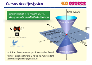 Cursus deeltjesfysica - International Master of Particle and