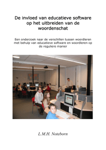 De invloed van educatieve software op het uitbreiden van de