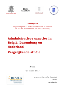 Administratieve sancties in België, Luxemburg en Nederland