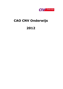 CAO Onderwijsbond CNV