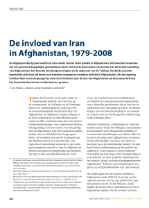 De invloed van Iran in Afghanistan, 1979-2008