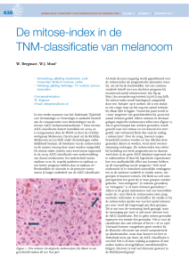 De mitose‑index in de TNM‑classificatie van melanoom