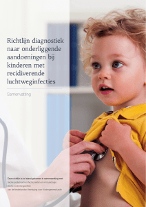 Richtlijn diagnostiek naar onderliggende aandoeningen bij kinderen