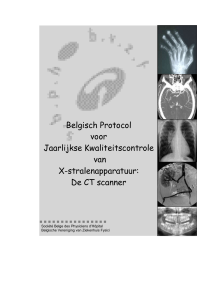 De CT scanner - Belgian Hospital Physicists Association