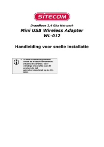 1.1 Installatie van de Wireless USB Adapter op Windows XP