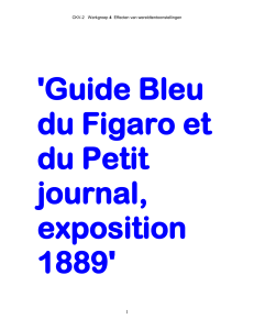 Guide Bleu du Figaro et du Petit journal, exposition 1889
