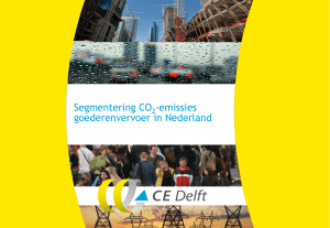 Segmentering CO2 emissies goederenvervoer in Nederland