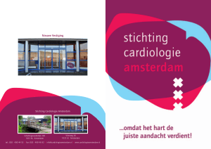 Nieuwe Vestiging - Stichting Cardiologie Amsterdam