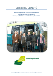 Jaarverslag 2014 - Stichting Charité