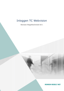 Inloggen in TC Webvision