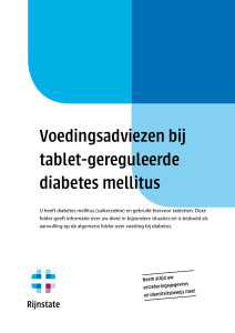 Tabletgereguleerde diabetes mellitus