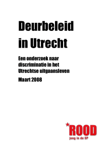 Deurbeleid in Utrecht - ROOD Utrecht