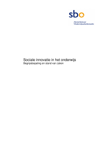sociale innovatie in het onderwijs
