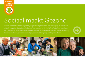 Sociaal maakt Gezond - Sociaal Werk Nederland