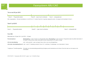 Fasesysteem ABU CAO